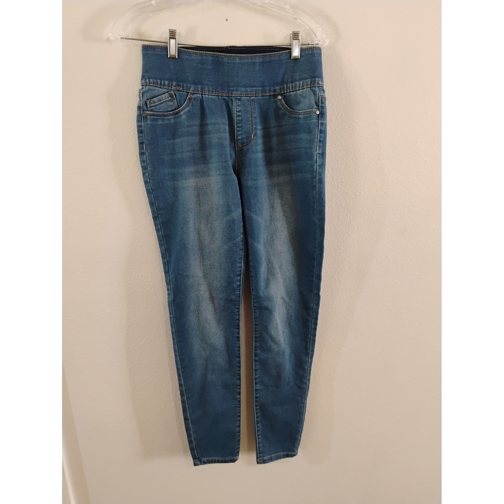 D.jeans Womens Medium Wash Pull On Skinny Jeans Size 6 Stretch Denim Leggings